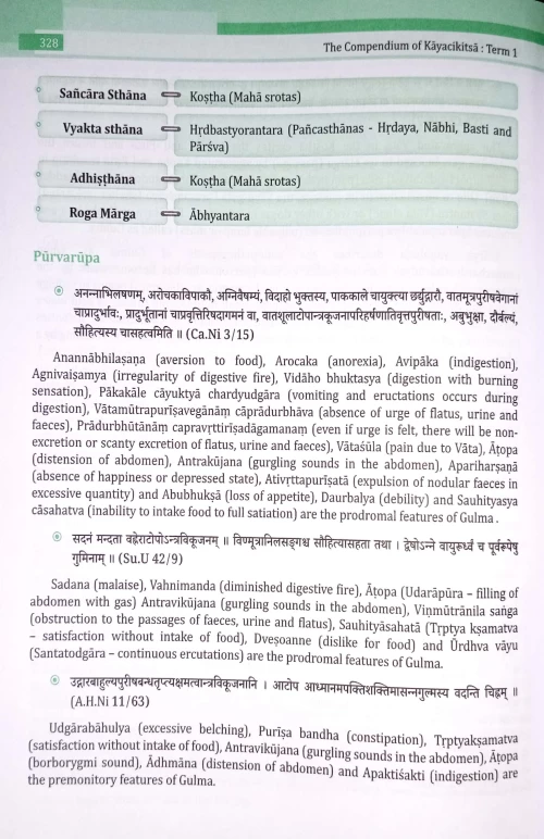 The Compendium of Kayachikitsa Term 1-2